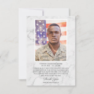 Merci funéraire  Garde de photos