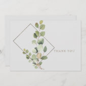 Merci funéraire gris simple Eucalyptus Folift (Devant / Derrière)