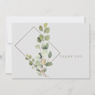 Merci funéraire gris simple Eucalyptus Folift