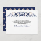 Merci funéraire japonais Stork Blue (Devant / Derrière)