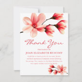 Merci funéraire | Mémorial rose Magnolia (Devant)