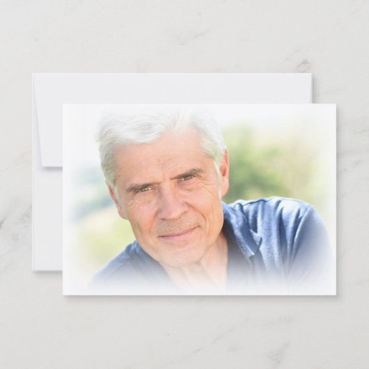 Merci funéraire moderne 2 photos (Dos)