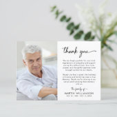 Merci funéraire moderne 2 photos (Debout devant)