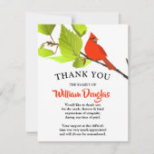 Merci funéraire moderne du cardinal rouge (Devant)