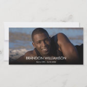 Merci funéraire photo (Devant)