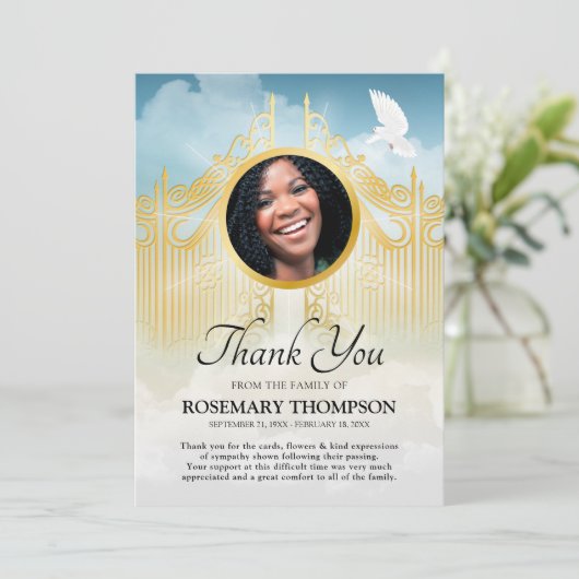 Merci funéraire - Portes du Ciel Sympathie (Debout devant)