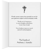 Merci funéraire religieux de la Vierge catholique (Intérieur (Droit))