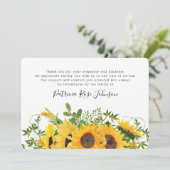 Merci funéraire russe de tournesol (Debout devant)