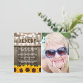 Merci funéraire rustique des tournesols (Debout devant)