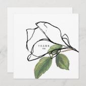 Merci funéraire simple à la main pour le feuillage (Devant / Derrière)