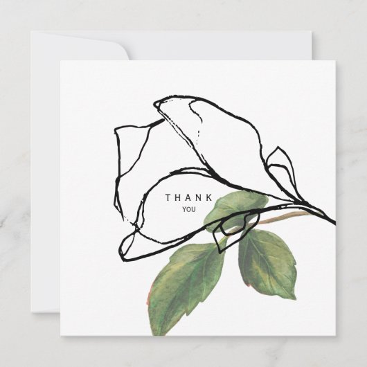 Merci funéraire simple à la main pour le feuillage (Devant)