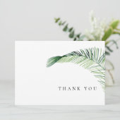 Merci funéraire simple de feuillage tropical (Debout devant)