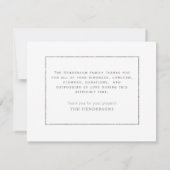 Merci funéraire simple des bois (Dos)