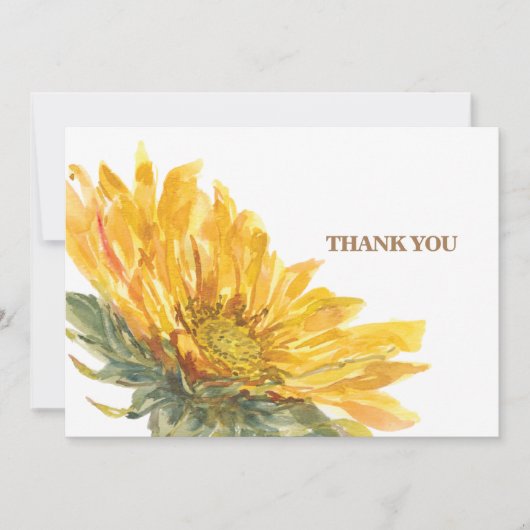 Merci funéraire simple peint à la main (Devant)