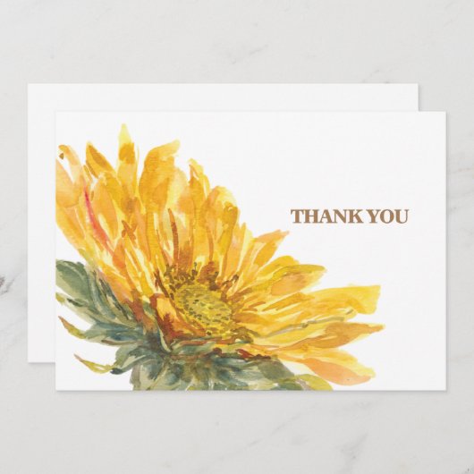 Merci funéraire simple peint à la main (Devant / Derrière)