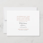 Merci funéraire simple pour automne Nom et date (Dos)