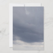 Merci Funéraire Sympathie nuageuse Carte de deuil (Dos)