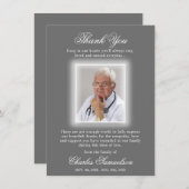 Merci Funéraire Sympathy GRAY | PHOTO (Devant / Derrière)