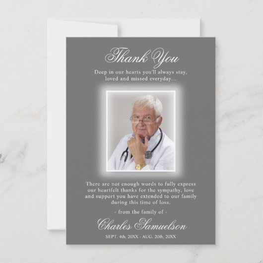 Merci Funéraire Sympathy GRAY | PHOTO (Devant)