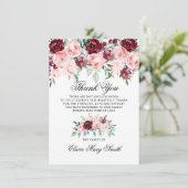 MERCI funéraire Sympathy Watercolor Floral (Debout devant)