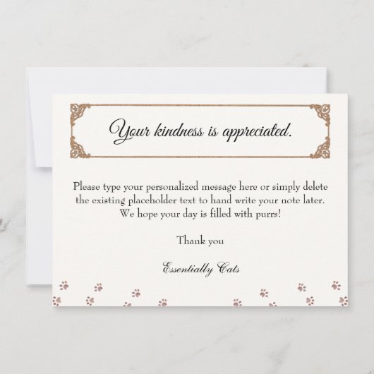 Merci Fur Toute Votre Aide ! Chats en boîte, Grati (Dos)