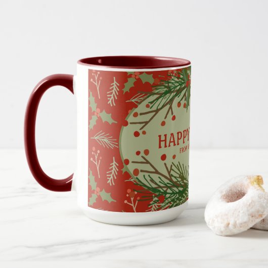 Merci Gift Holiday Mug (Avec donut)