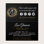 Merci Glamour or Oeil Lashes Brosse Carte (Inside Unfolded)