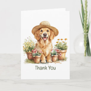 Merci Golden Retriever Chien Jardinage
