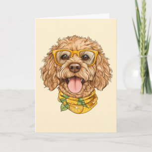 Merci Goldendoodle Chien Lunettes de Soleil Orange