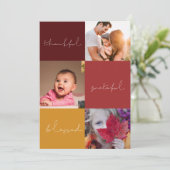 Merci gracieux béni carte photo de Thanksgiving (Debout devant)