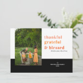 Merci gracieux béni Carte photo de Thanksgiving (Debout devant)