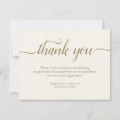 Merci Graduation Merci Note Card (Devant)