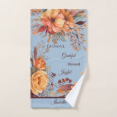 Merci Grategul Béni Floral Thanksgiving (Serviette à main)