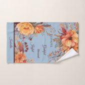 Merci Grategul Béni Floral Thanksgiving (Serviette à main)