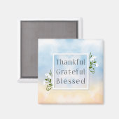 Merci Gratuit Béni Thanksgiving | Magnet (Recto/Verso)