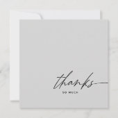 Merci gris clair et noir Script Moderne (Devant)