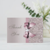 Merci gris mauve d'arc de diamants de paillettes (Debout devant)