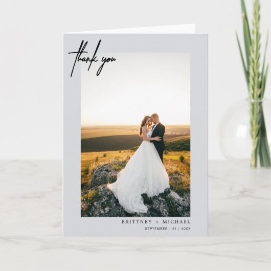 Merci gris moderne à la main (Devant)