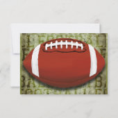 Merci grunge vert vintage du football (Dos)