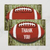 Merci grunge vert vintage du football (Devant / Derrière)