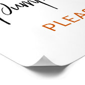 Merci Halloween Baby shower Favoriser Poster (Coin)