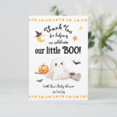 Merci Halloween Little Boo Baby shower (Debout devant)