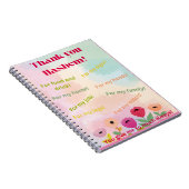 Merci Hashem, carnet de gratitude spirale (Côté Droit)