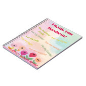 Merci Hashem, carnet de gratitude spirale (Côté gauche)