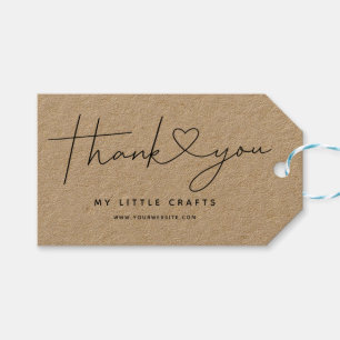 Merci Heart Small Business Étiquette de produits