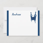 Merci hébreu juif de Mitzvah de barre d'Andrew (Dos)