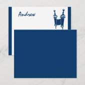 Merci hébreu juif de Mitzvah de barre d'Andrew (Devant / Derrière)