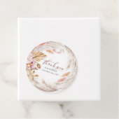 MERCI | Herbe de Pampas Ivoire Rustique Étiquettes (En situation)