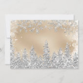 Merci hiver argent neige baby shower or de pin (Dos)