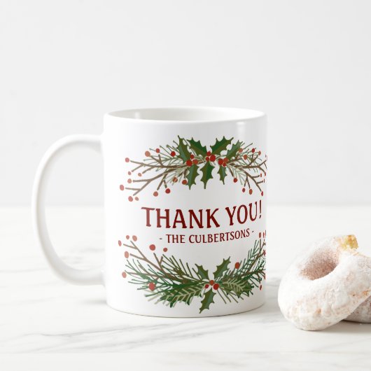 Merci Holiday Mug (Avec donut)